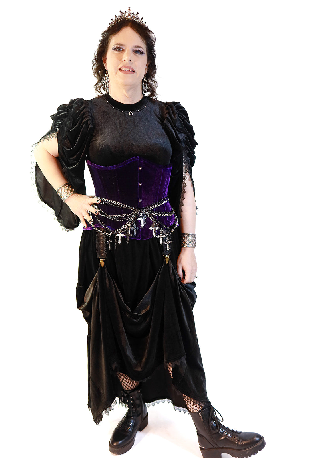 Velvet Pick Up Skirt