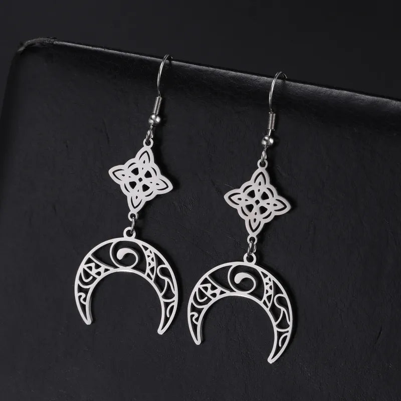Celtic Moon Earrings