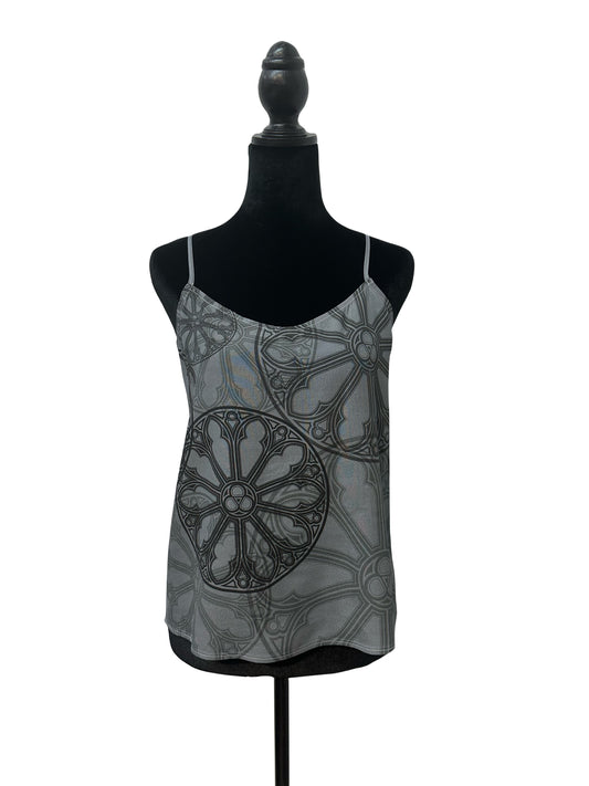 Gray Rose Window Camisole