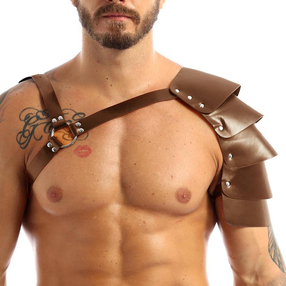 Medieval Renaissance Viking Men's Single Shoulder Armor Strap