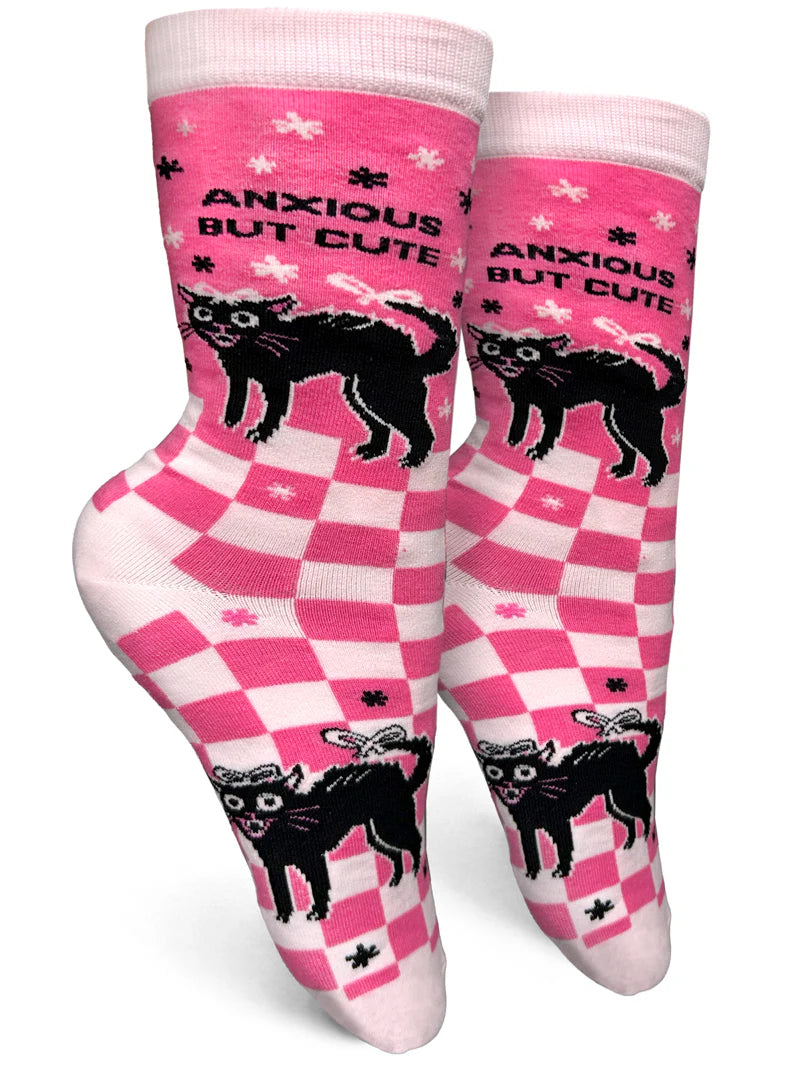 Anxious, But Still Cute Women's Crew Socks