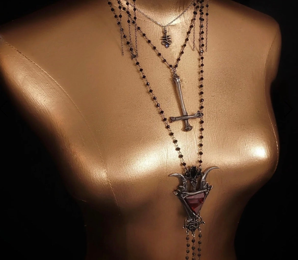 Bone Cross Pendant By Martha Rotten