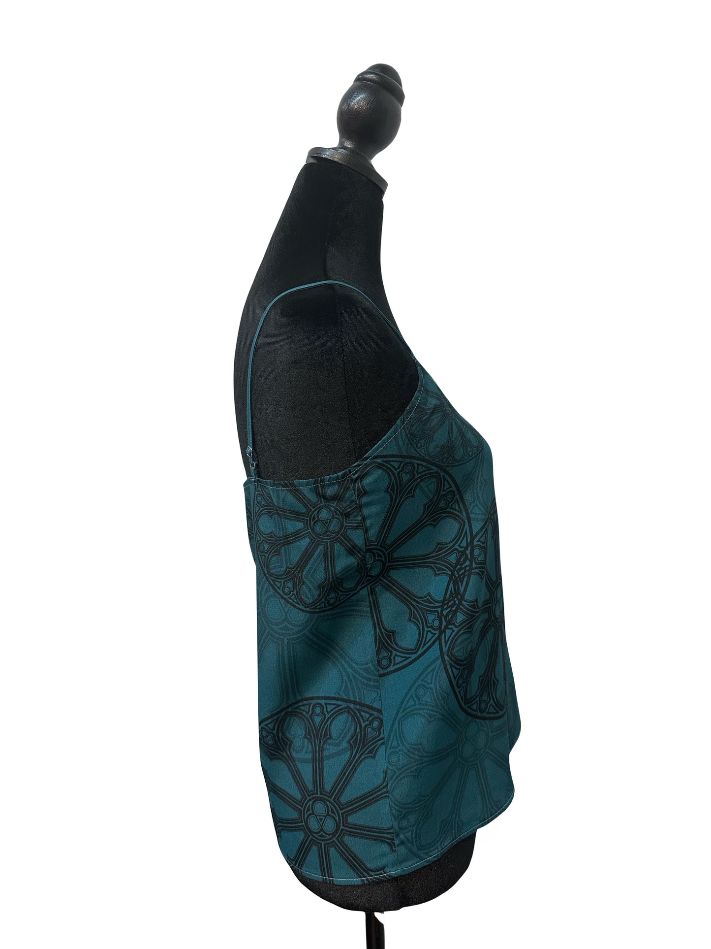 Teal Rose Window Camisole