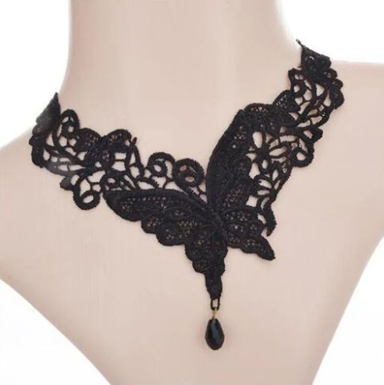 Gothic Butterfly Choker