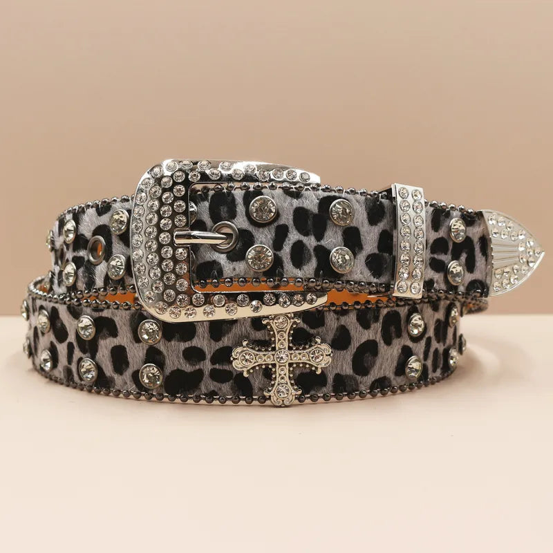 Gray Leopard Blintz Belt
