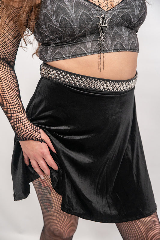 Velvet A-Line Skirt