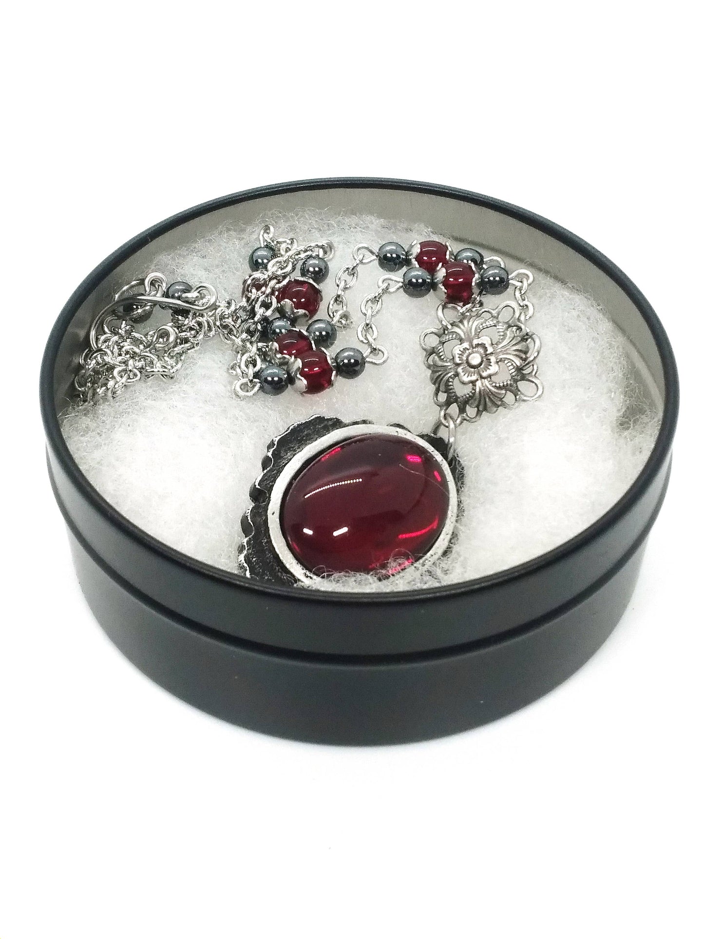 Vampiric Amulet Necklace with Setting Options