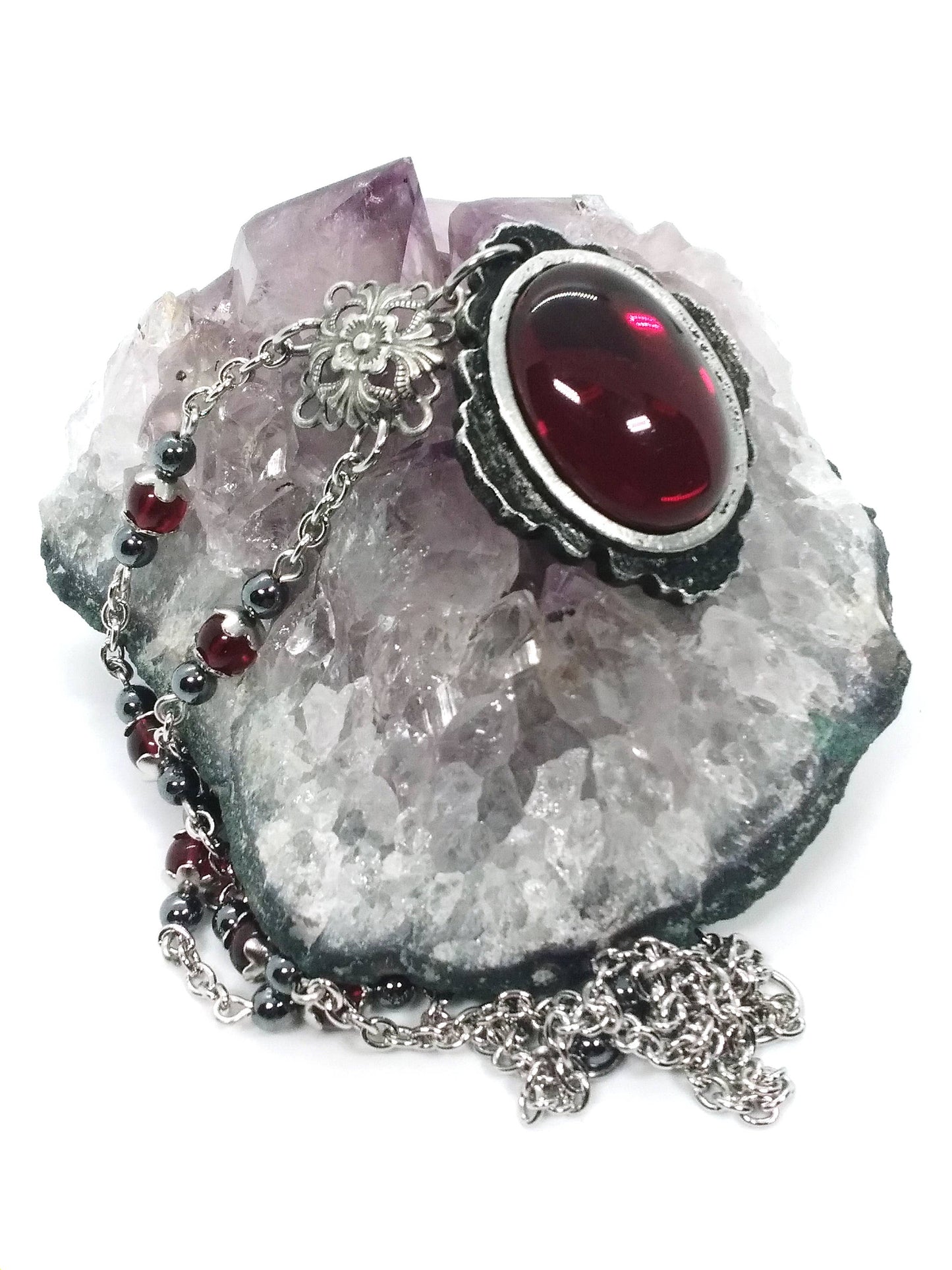 Vampiric Amulet Necklace with Setting Options