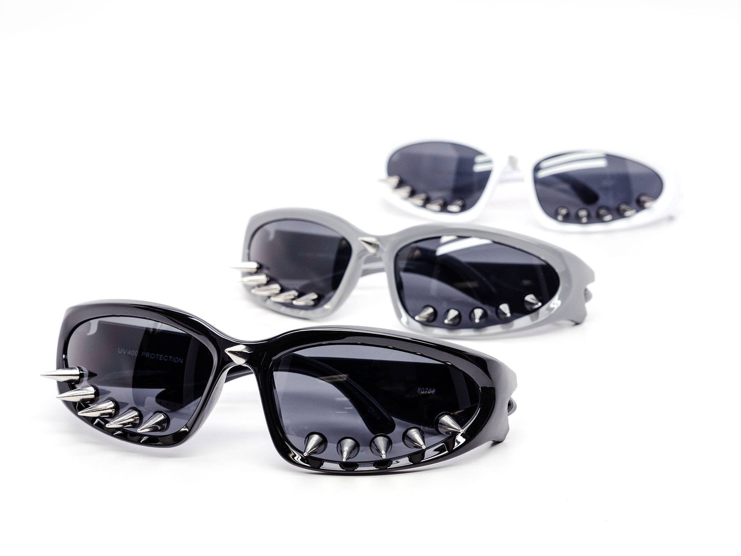 Punk Spike Classy Wraparound Sunglasses