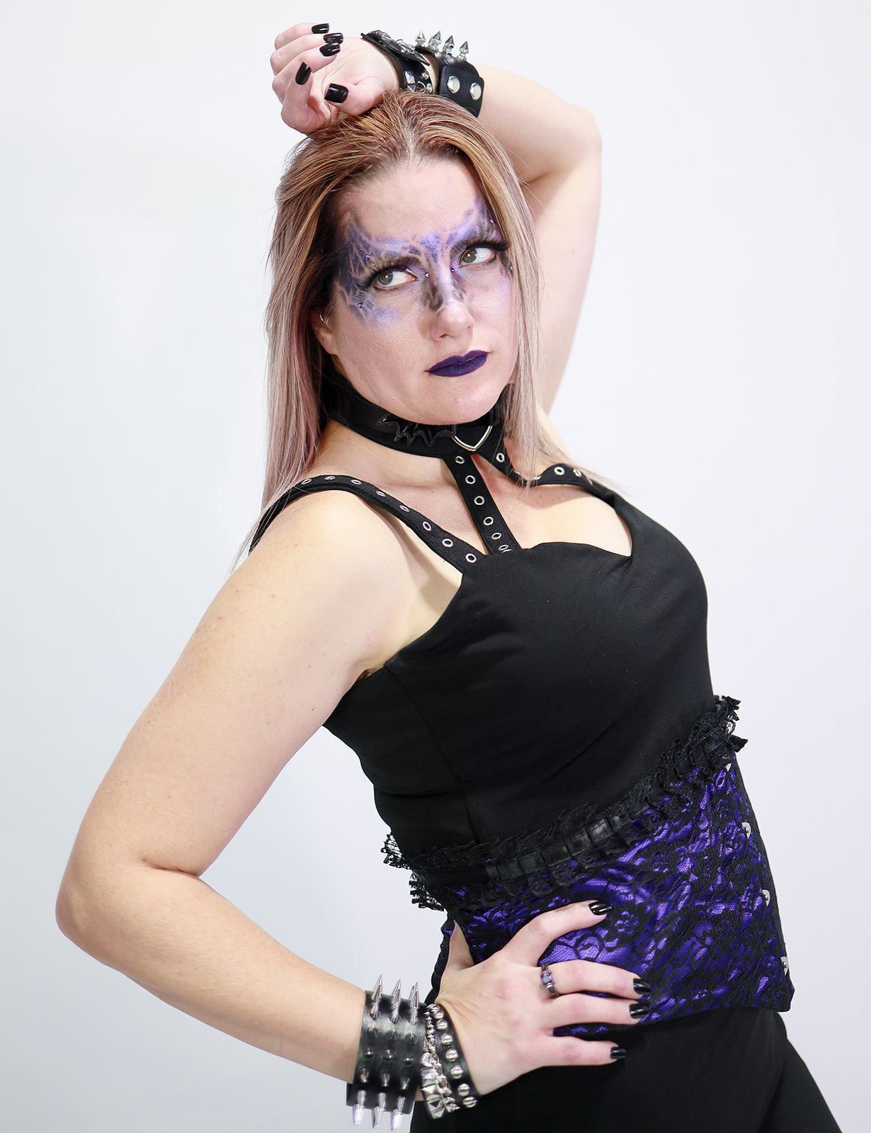 Eyelet Strap  Bodycon Dress