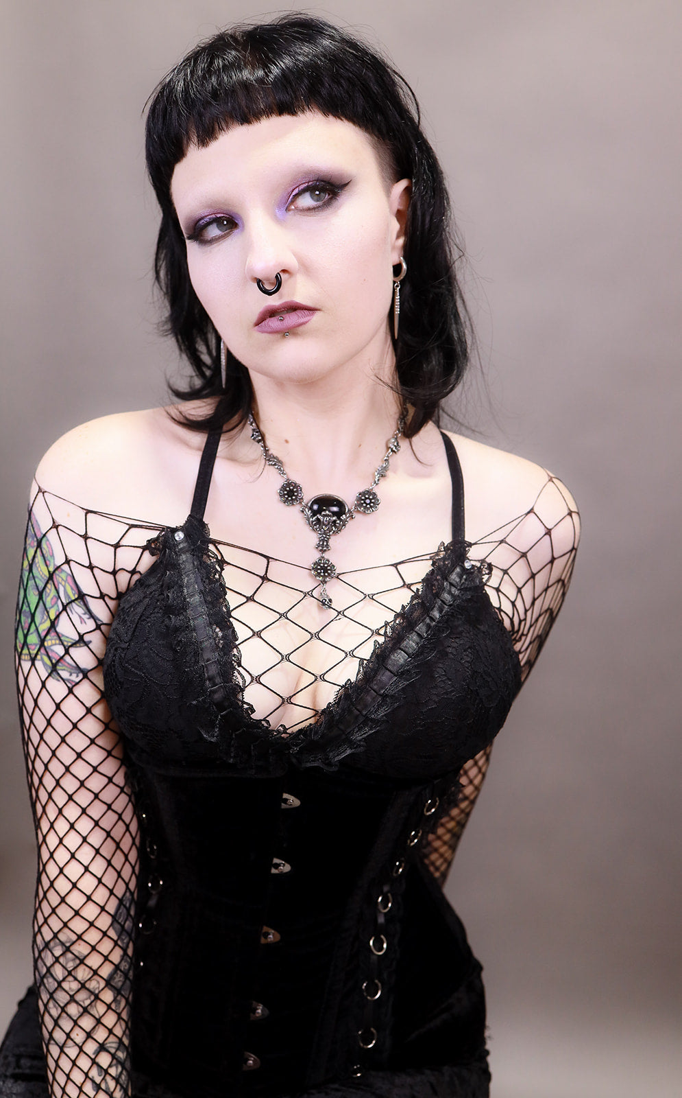 Lace Bra Top with Rhinestones