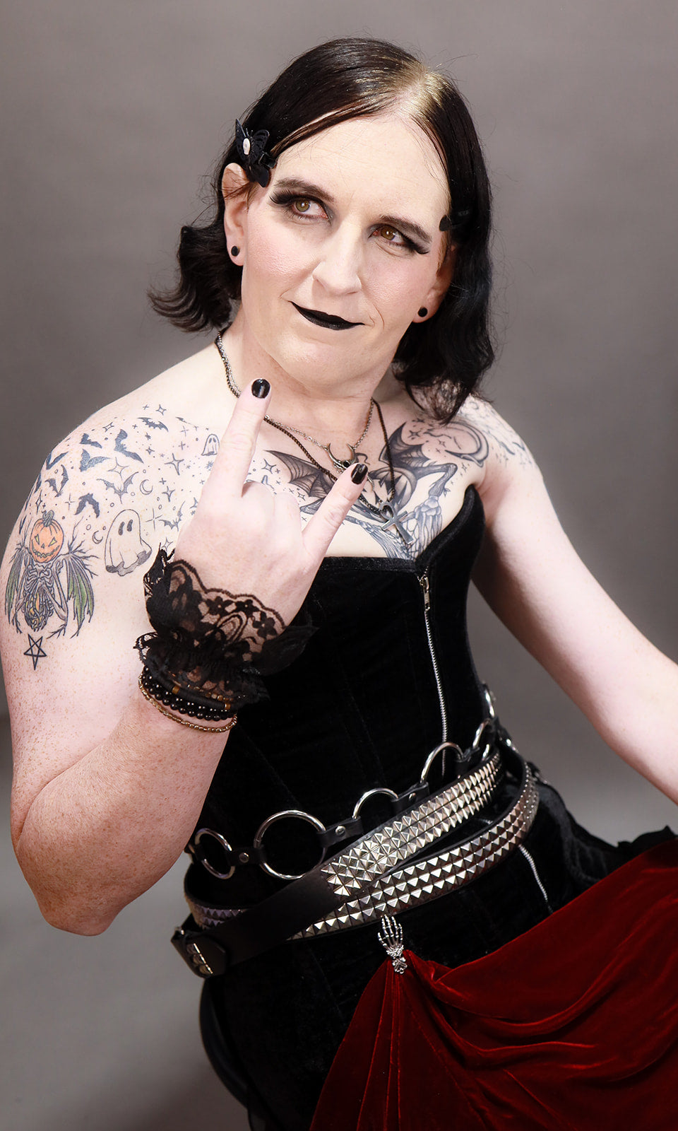 Black Velvet Corset Bodycon Mini Dress