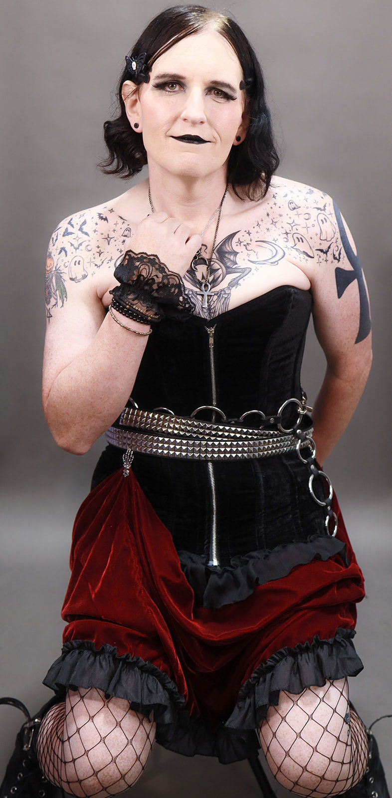 Black Velvet Corset Bodycon Mini Dress