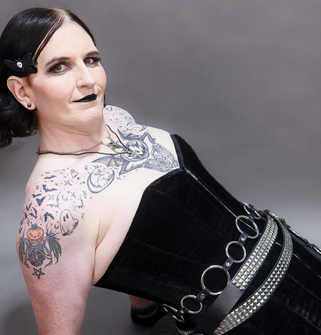 Black Velvet Corset Bodycon Mini Dress