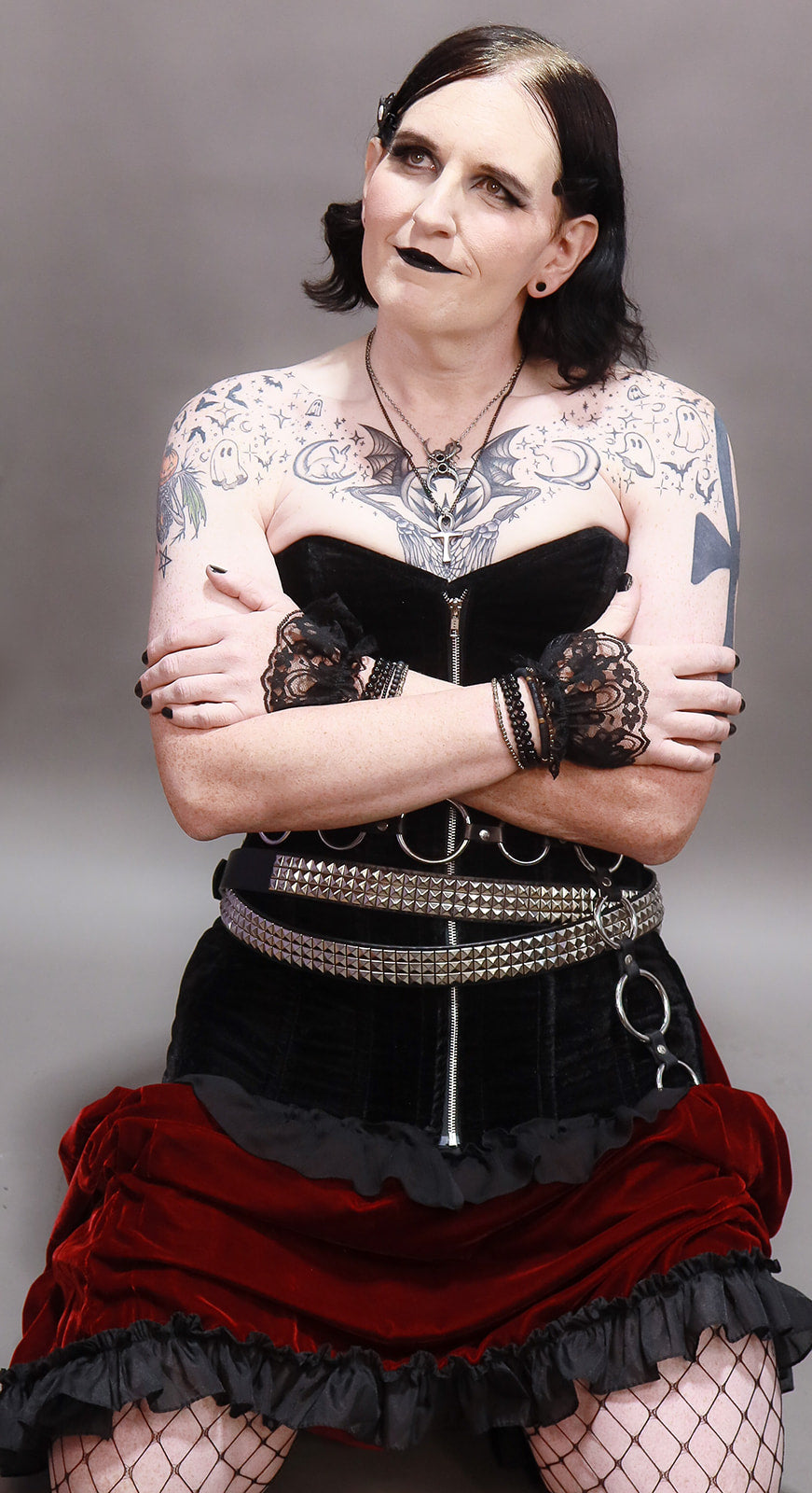 Black Velvet Corset Bodycon Mini Dress