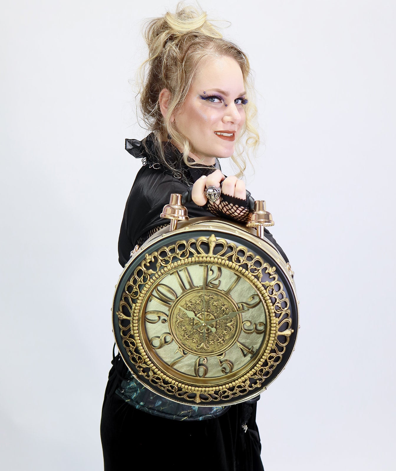 Vintage Clock Purse with Real Working Clock