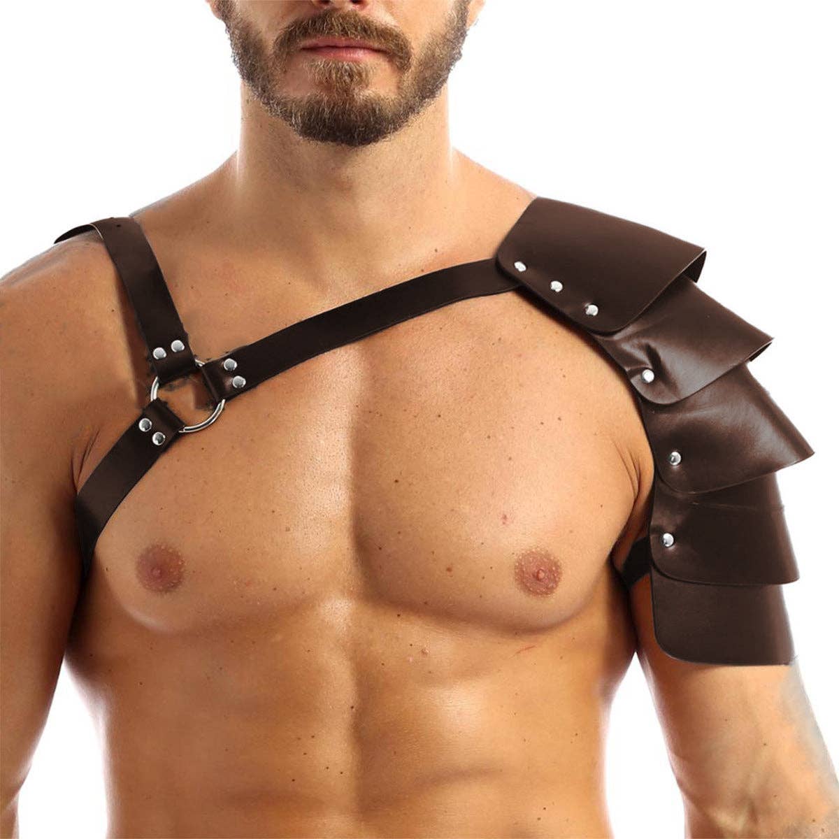 Medieval Renaissance Viking Men's Single Shoulder Armor Strap