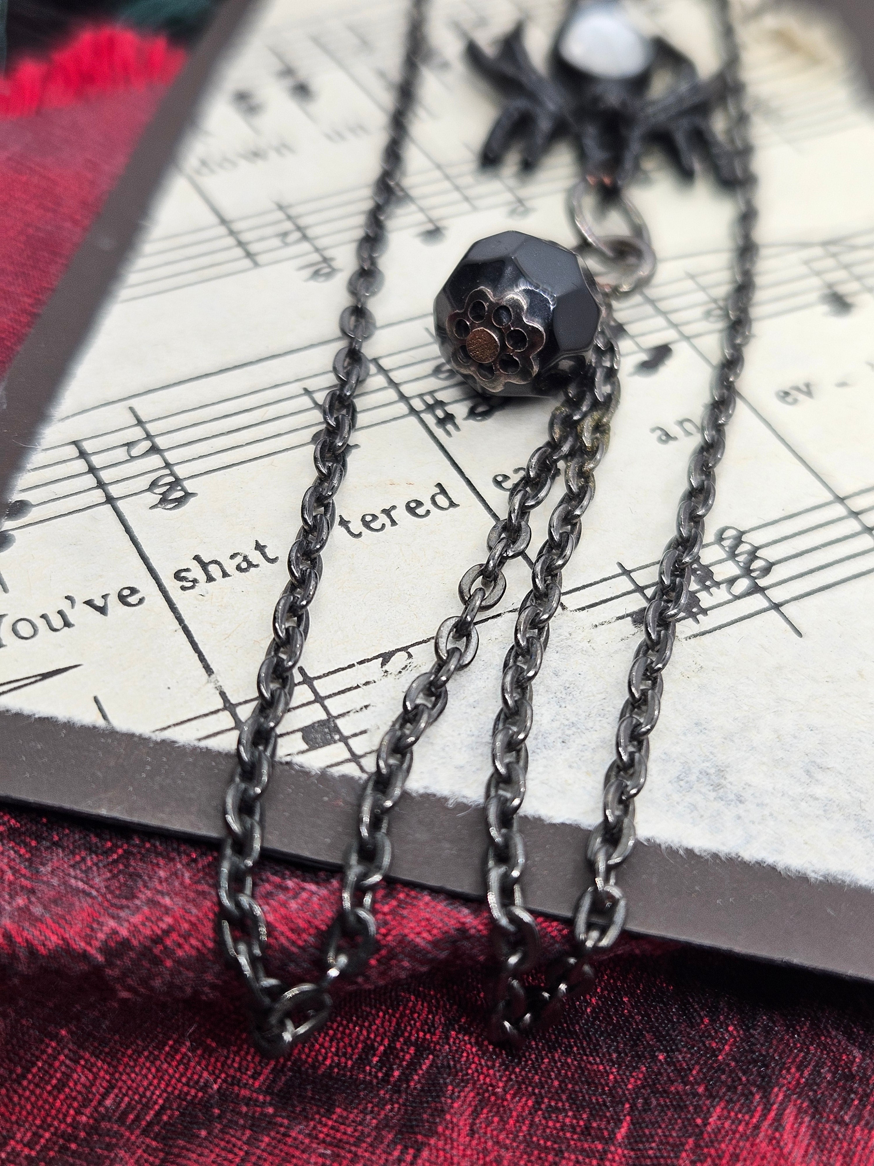Spider Chain brooch by Boneafide Arts