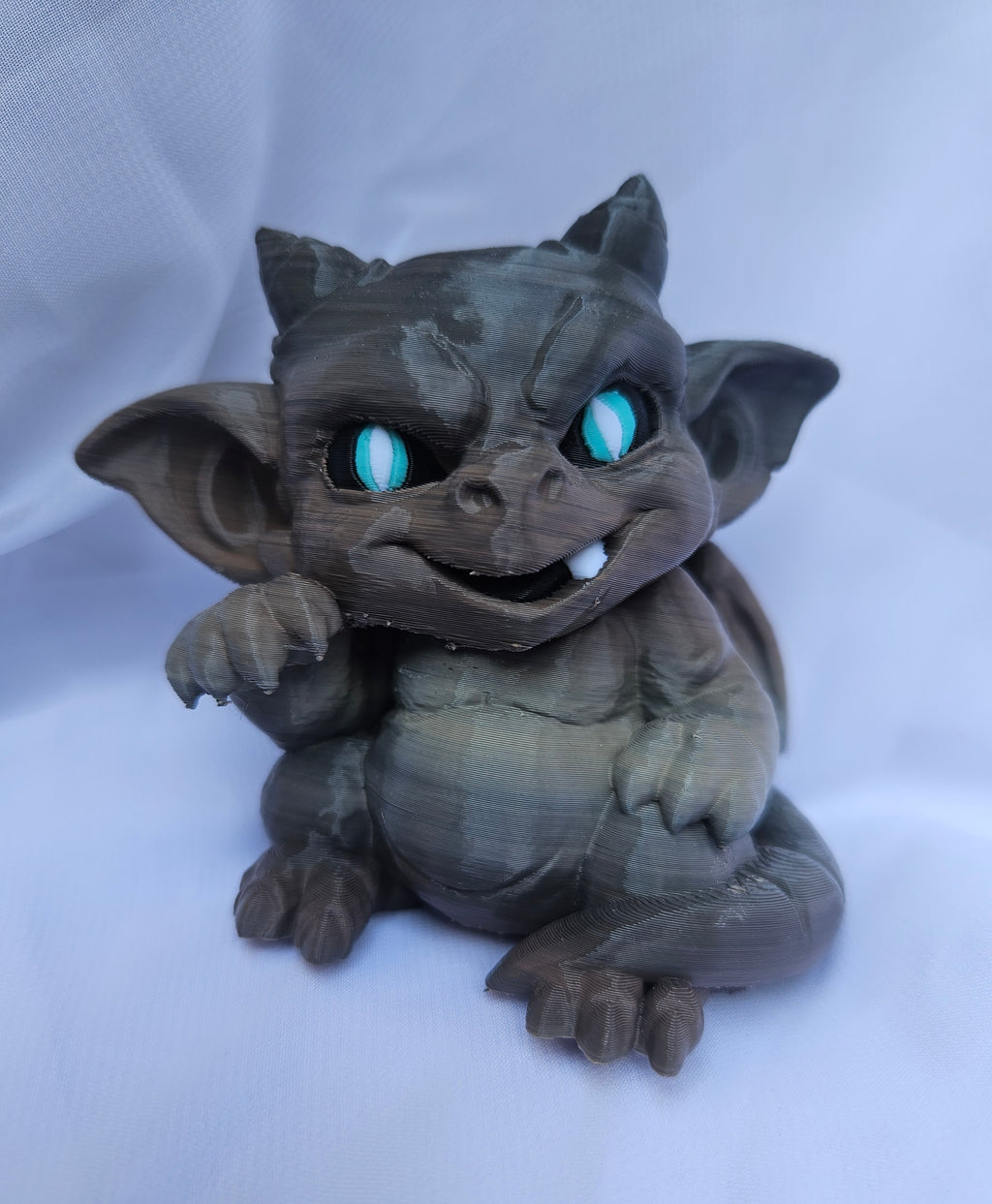 Shoulder Pal Chubby Gargoyle with Blue Eyes