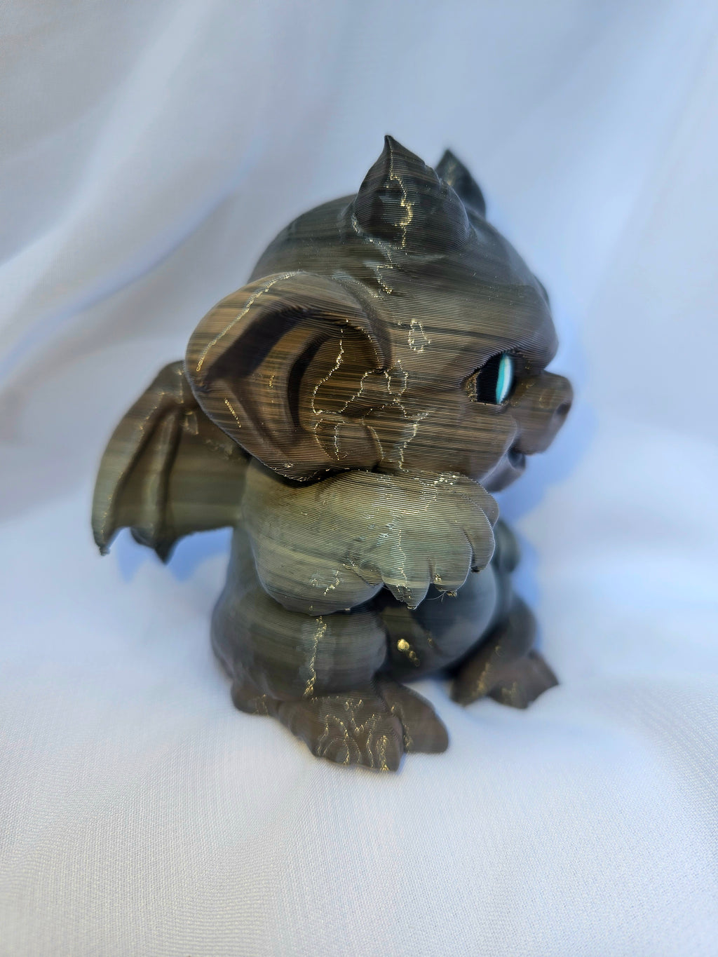 Shoulder Pal Chubby Gargoyle with Blue Eyes