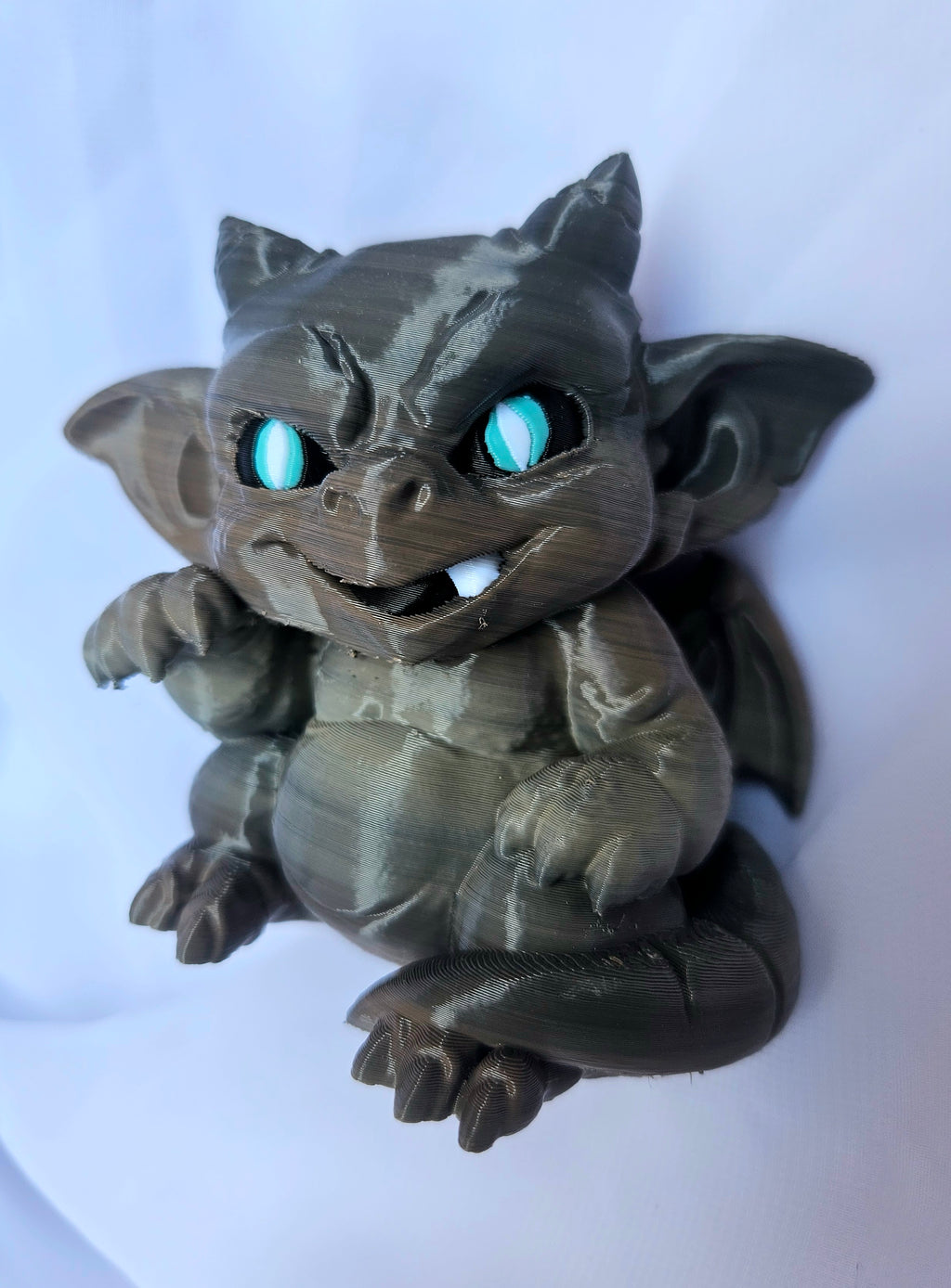 Shoulder Pal Chubby Gargoyle with Blue Eyes