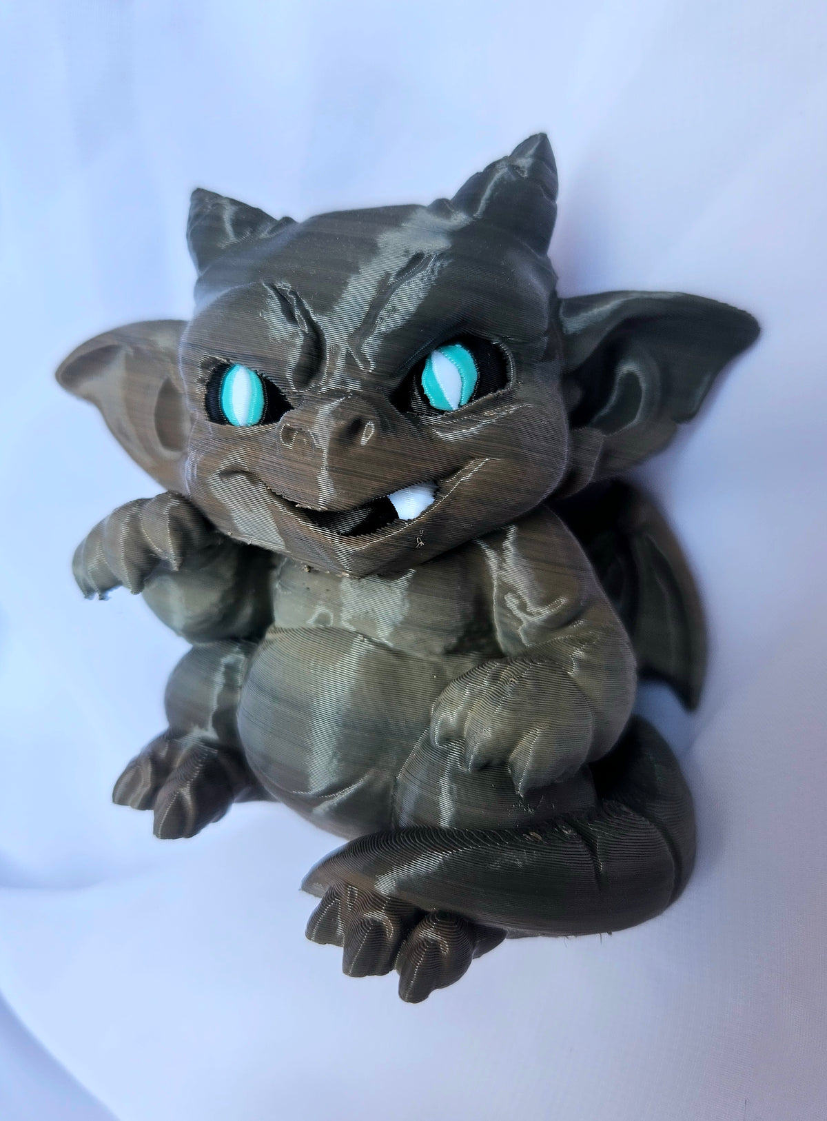 Shoulder Pal Chubby Gargoyle with Blue Eyes