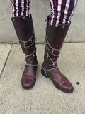Killer Riding Boots with Chains sz 8.5