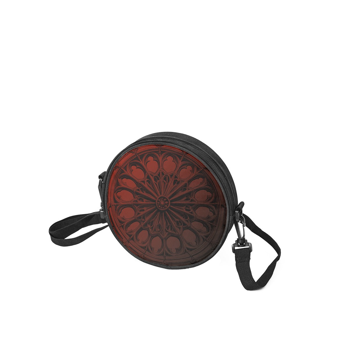 Gothic Rose Window Round Bag