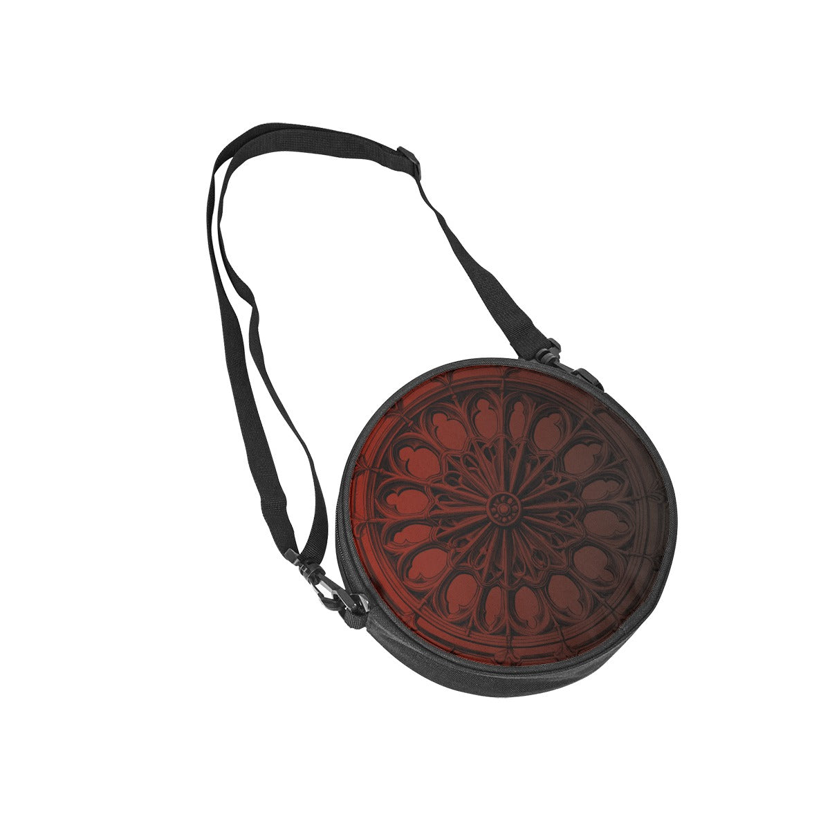 Gothic Rose Window Round Bag