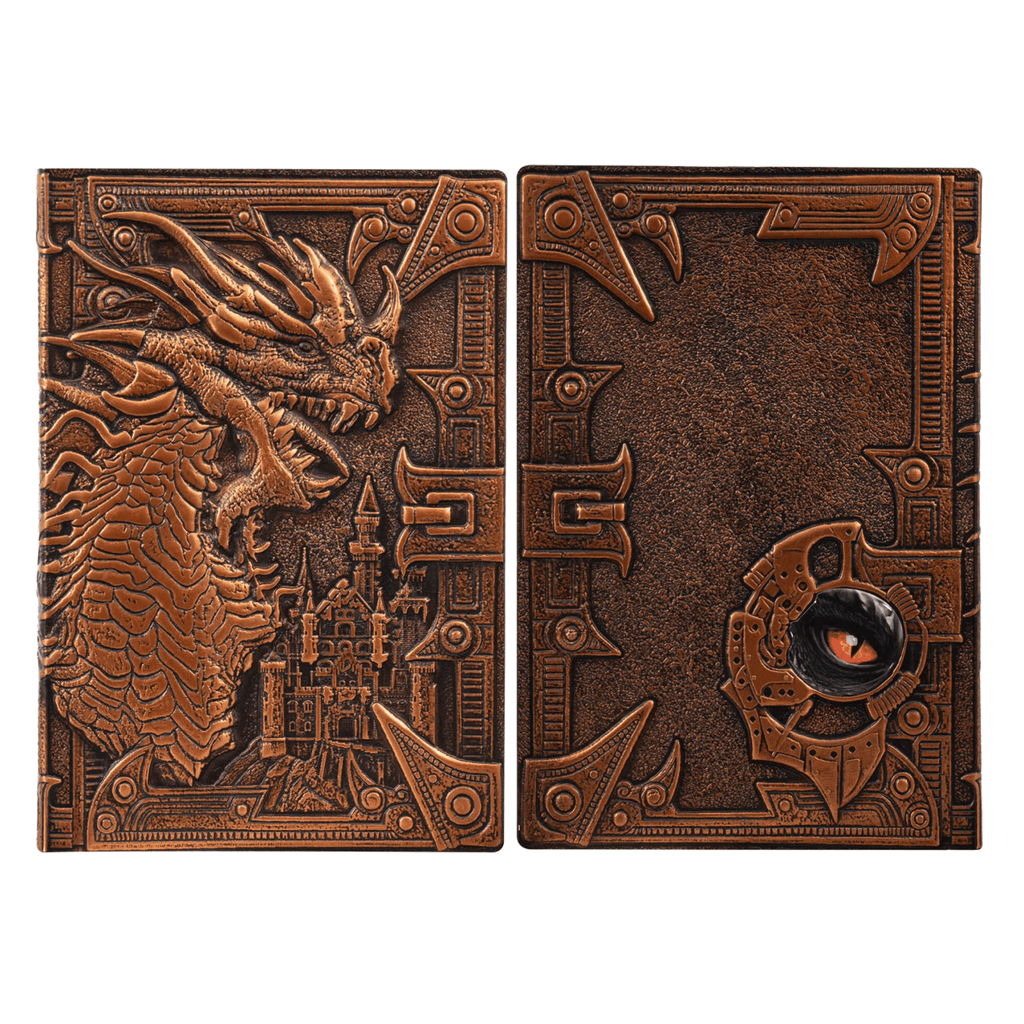 3D Faux-Leather Notebook / Journal - Bronze Dragon - Angel's House of Design Co.