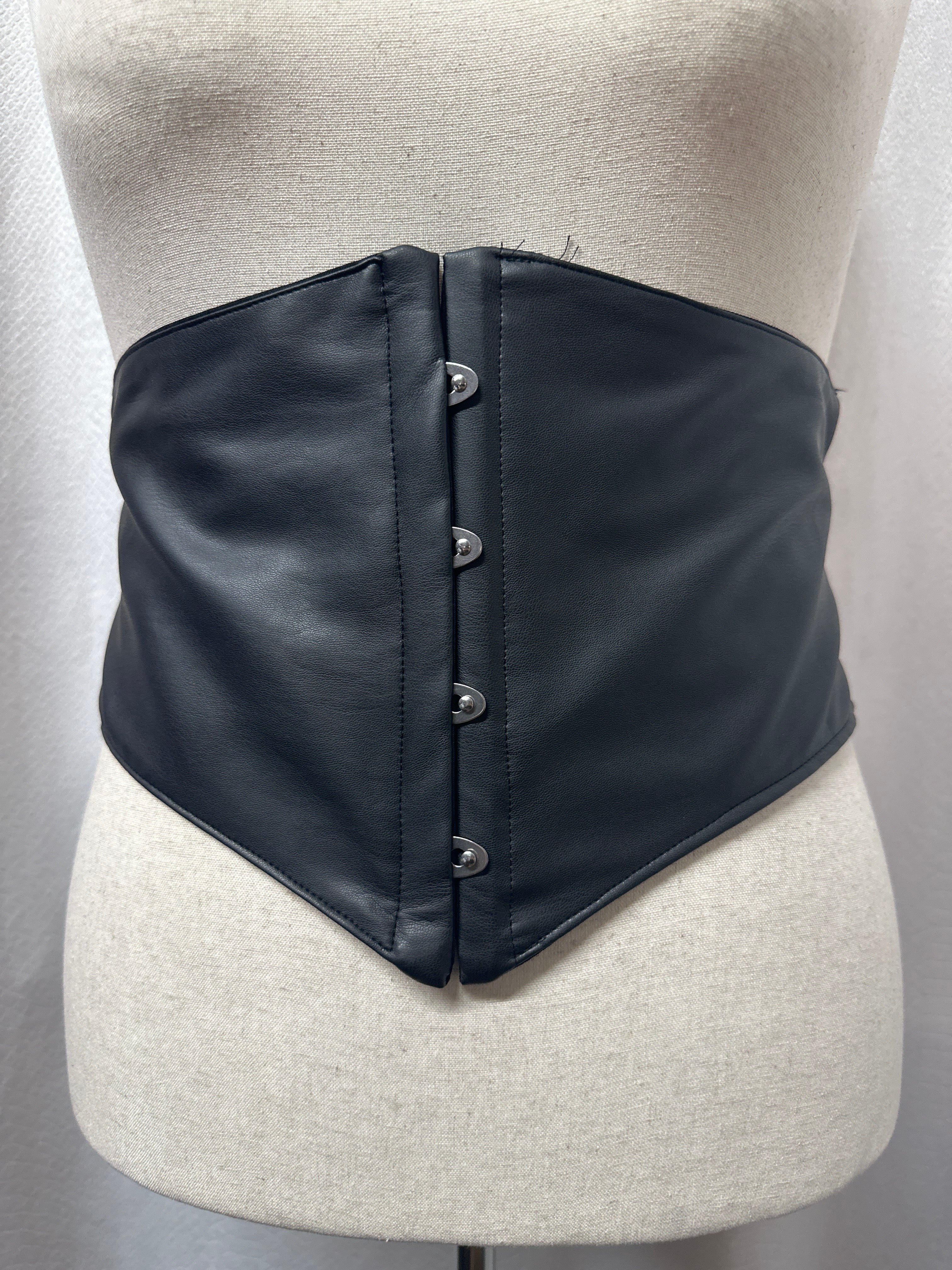 Vegan Leather Corset Belt