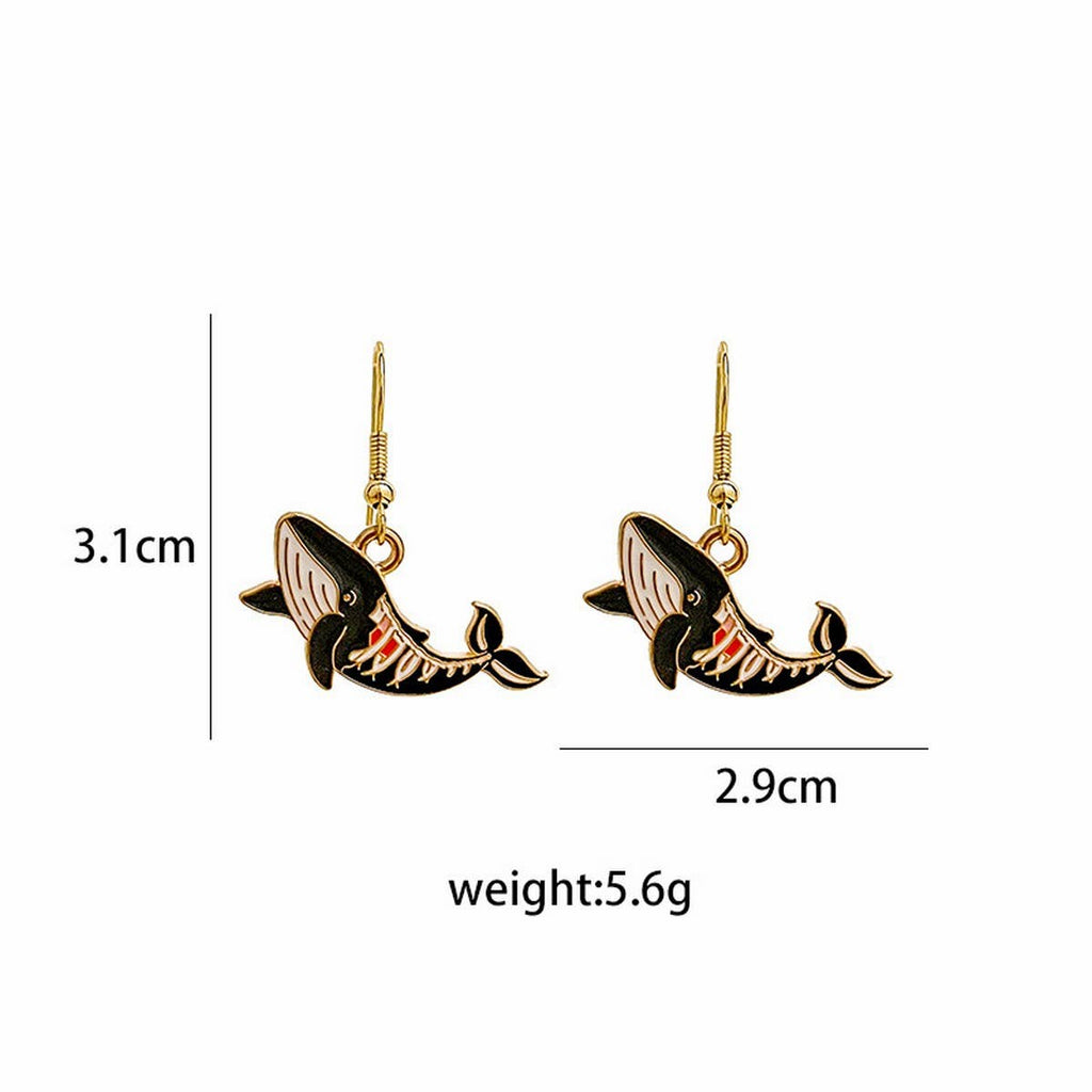 CARTOON HALLOWEEN FUNNY ANIMAL EARRINGS_CWAJE1841