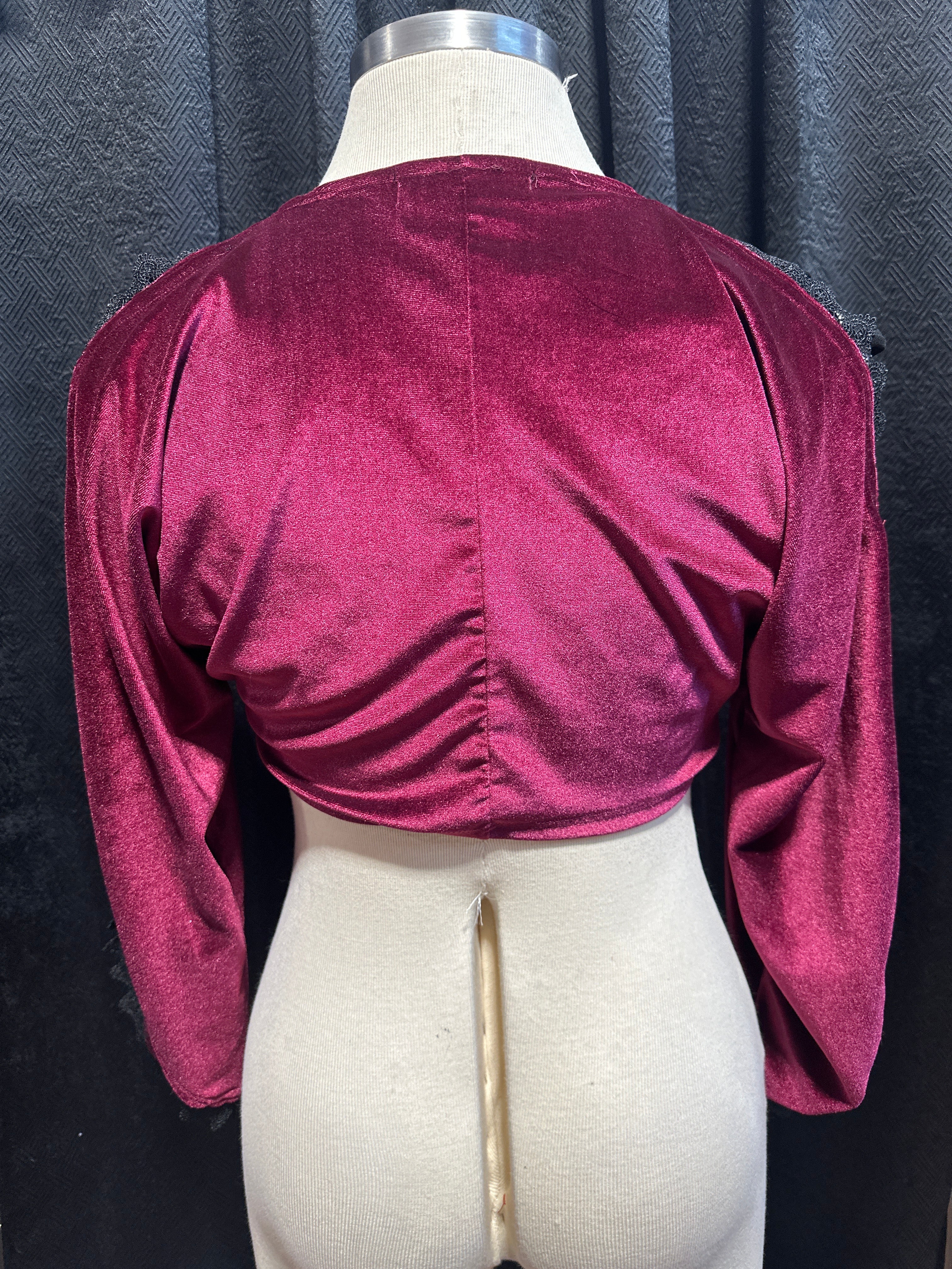 Vampire Shrug Plus Size Plum