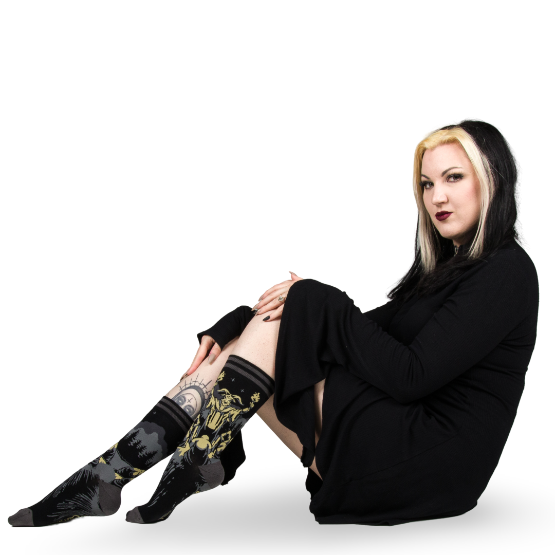 Dance of the Sabbath Crew Socks