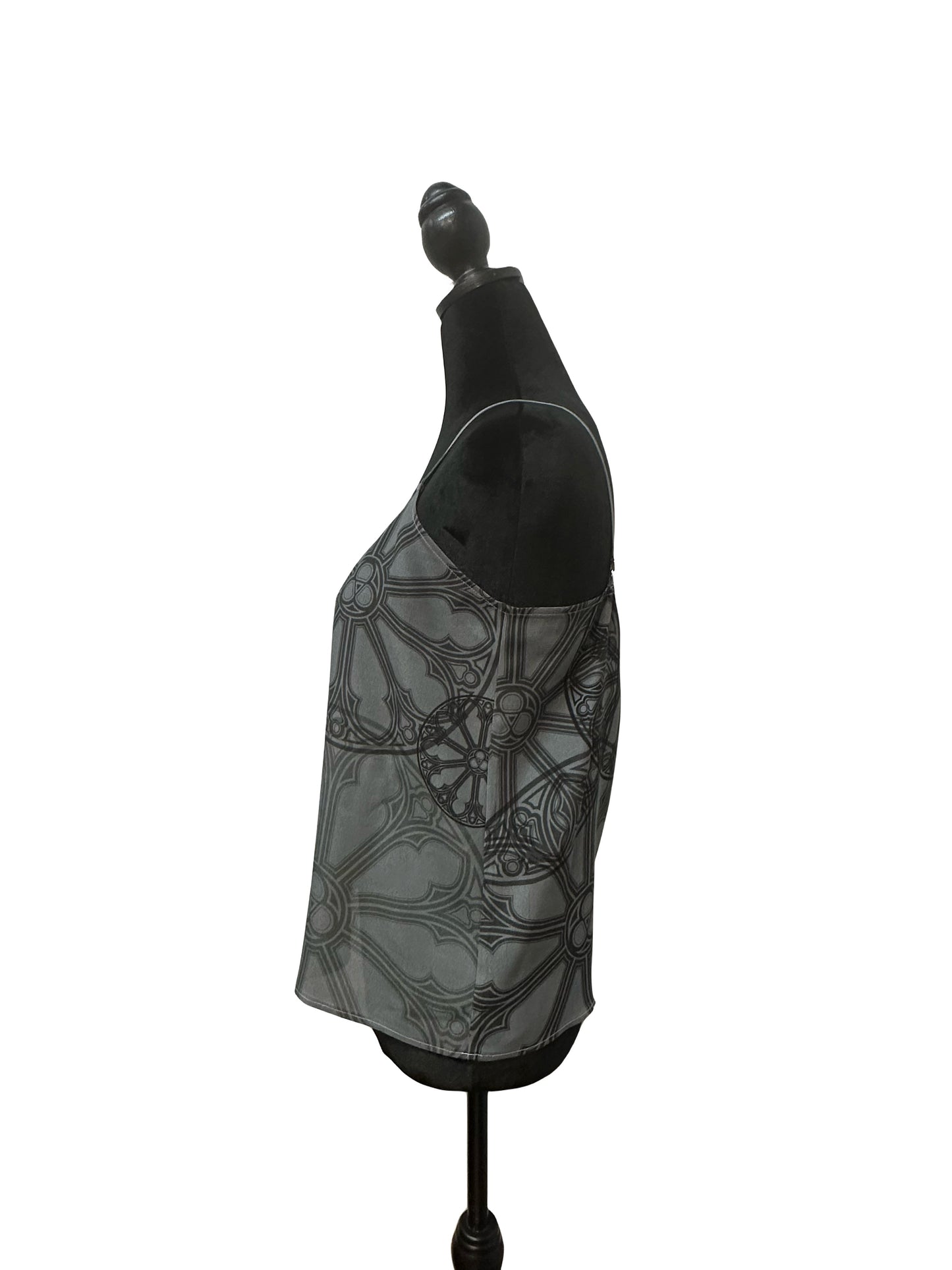 Gray Rose Window Camisole