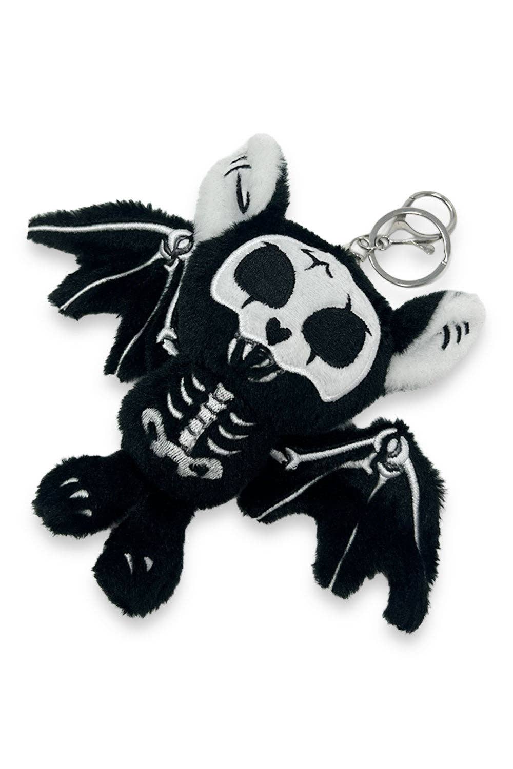 Skelebat Plush Keychain [Bone White]