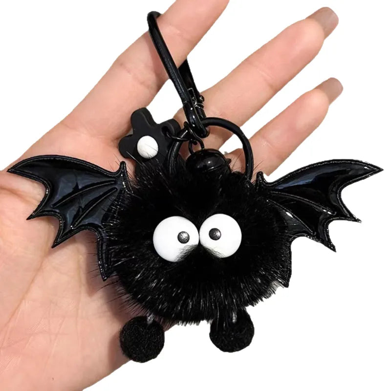 Bat Plush Halloween Keychain