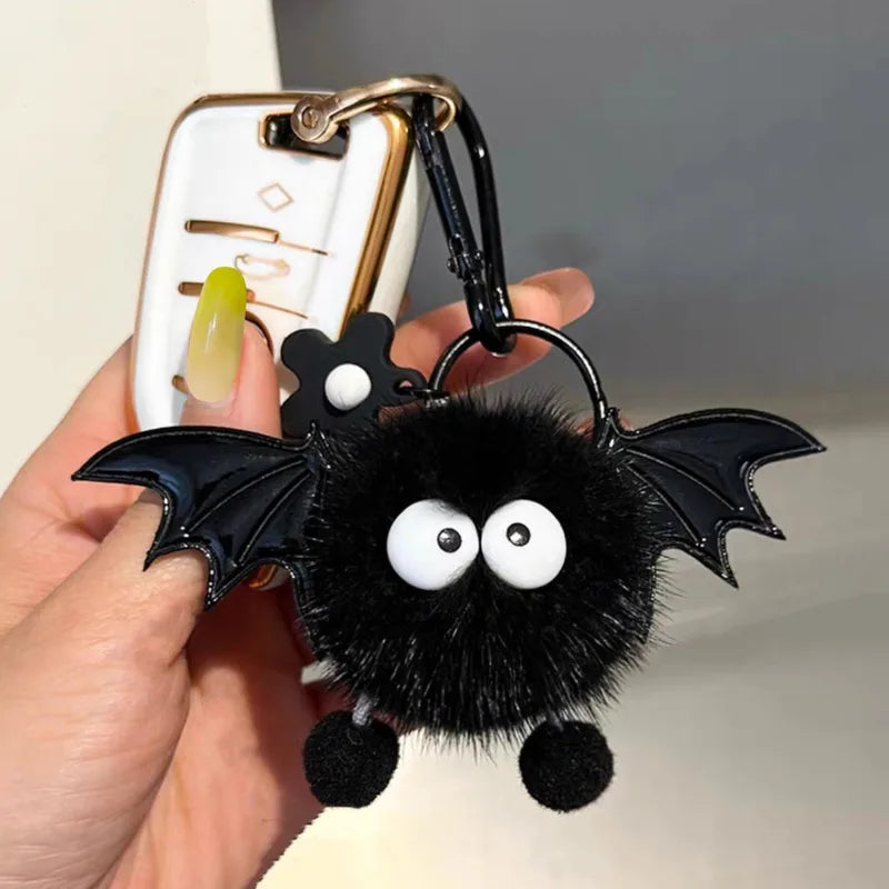 Bat Plush Halloween Keychain