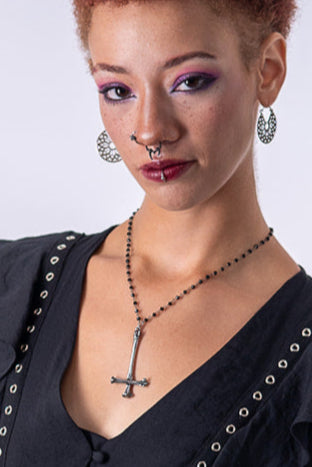 Bone Cross Pendant by Martha Rotten
