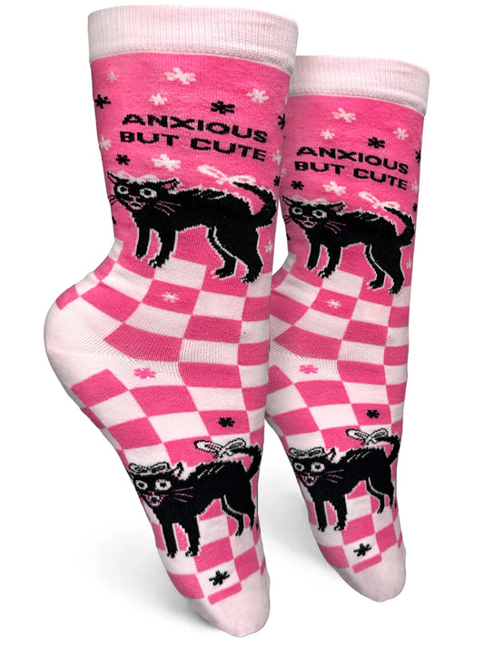 Anxious, But Still Cute Women's Crew Socks