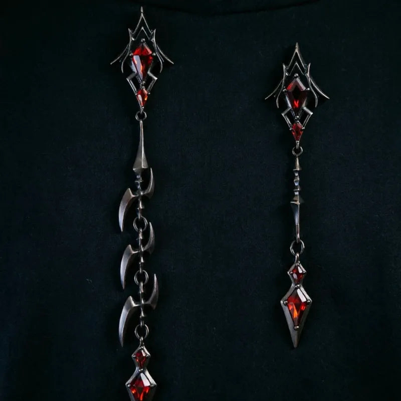 Asymmetrical Fish Bone Stud Earrings