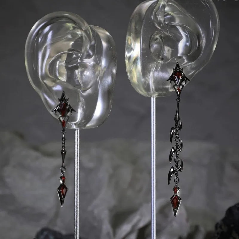 Asymmetrical Fish Bone Stud Earrings
