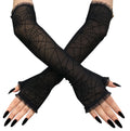 Spiderweb Fingerless Gloves