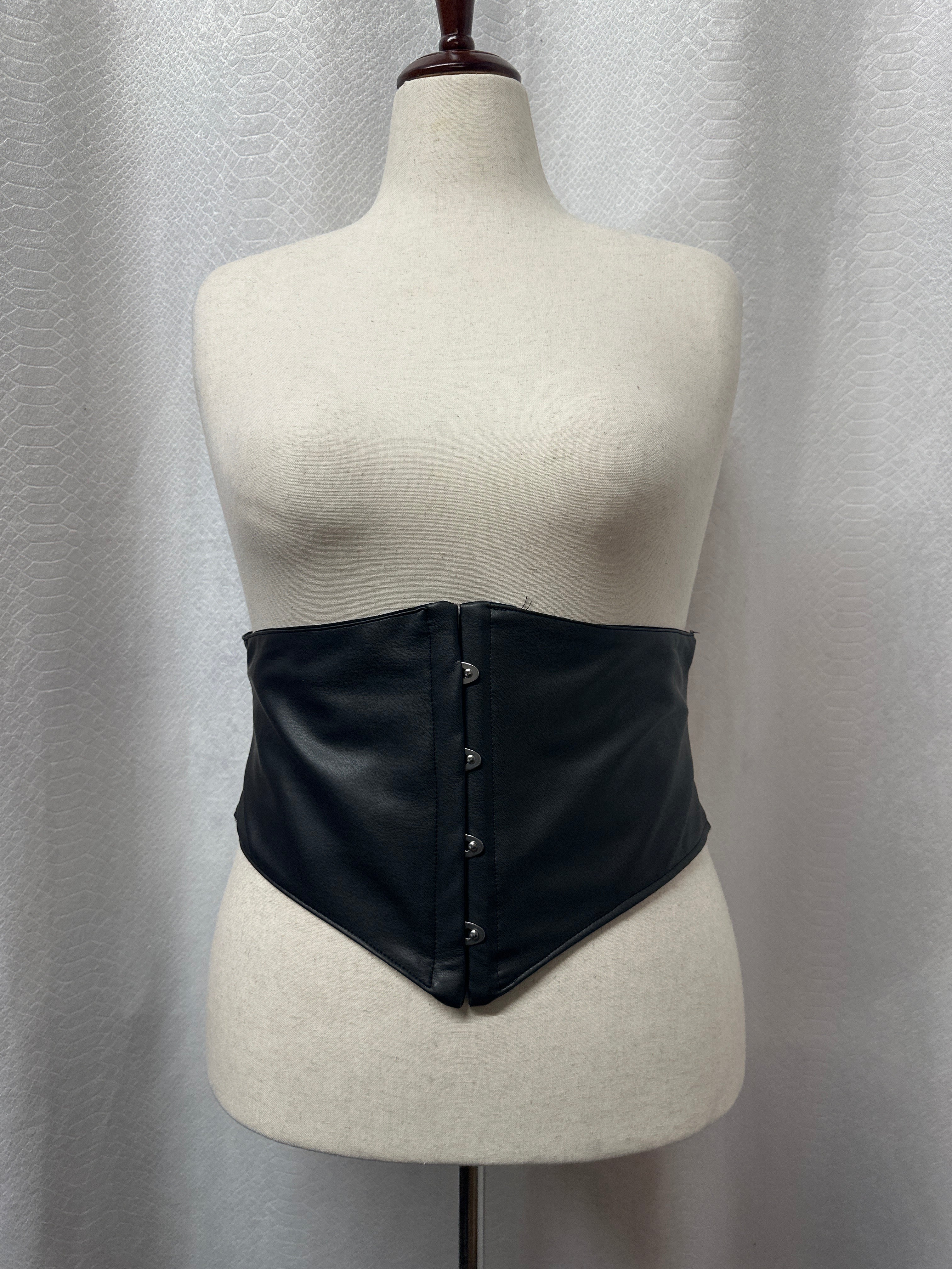 Vegan Leather Corset Belt