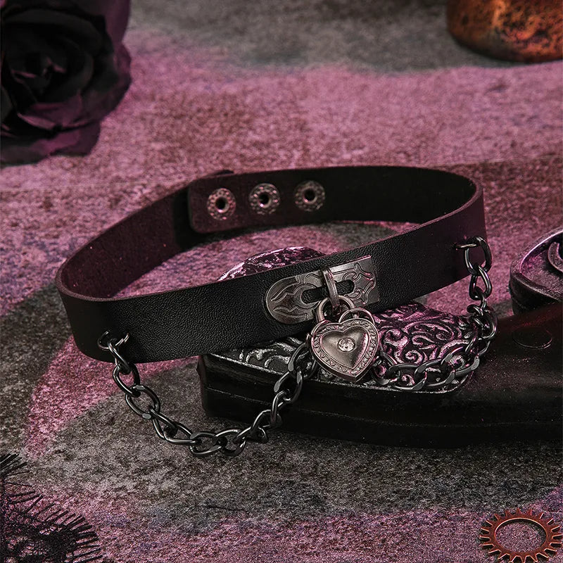 Don't Break My Heart Locket Choker