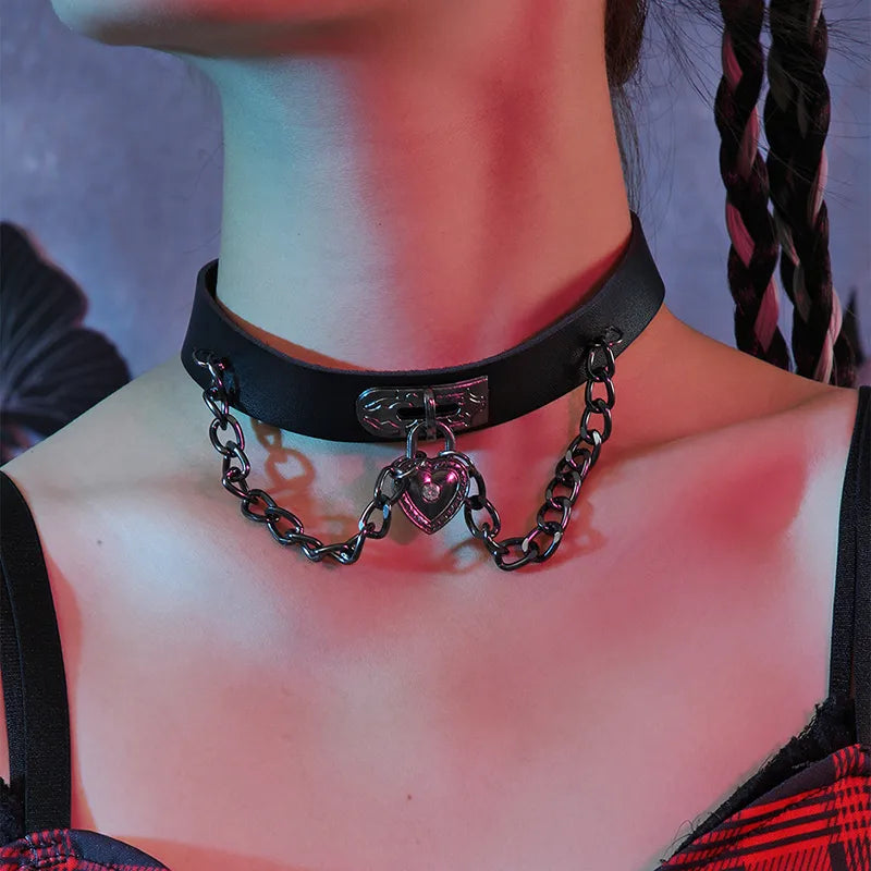 Don't Break My Heart Locket Choker