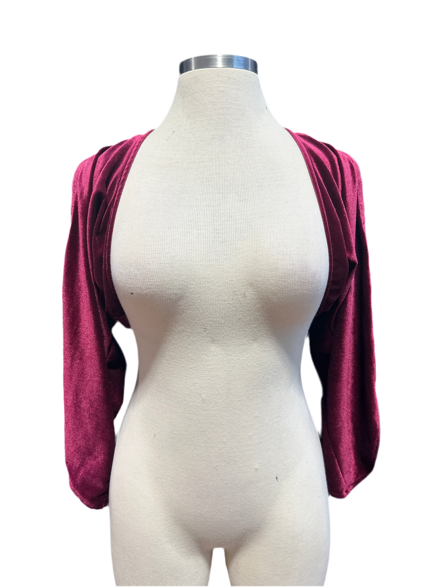 Vampire Shrug Plus Size Plum