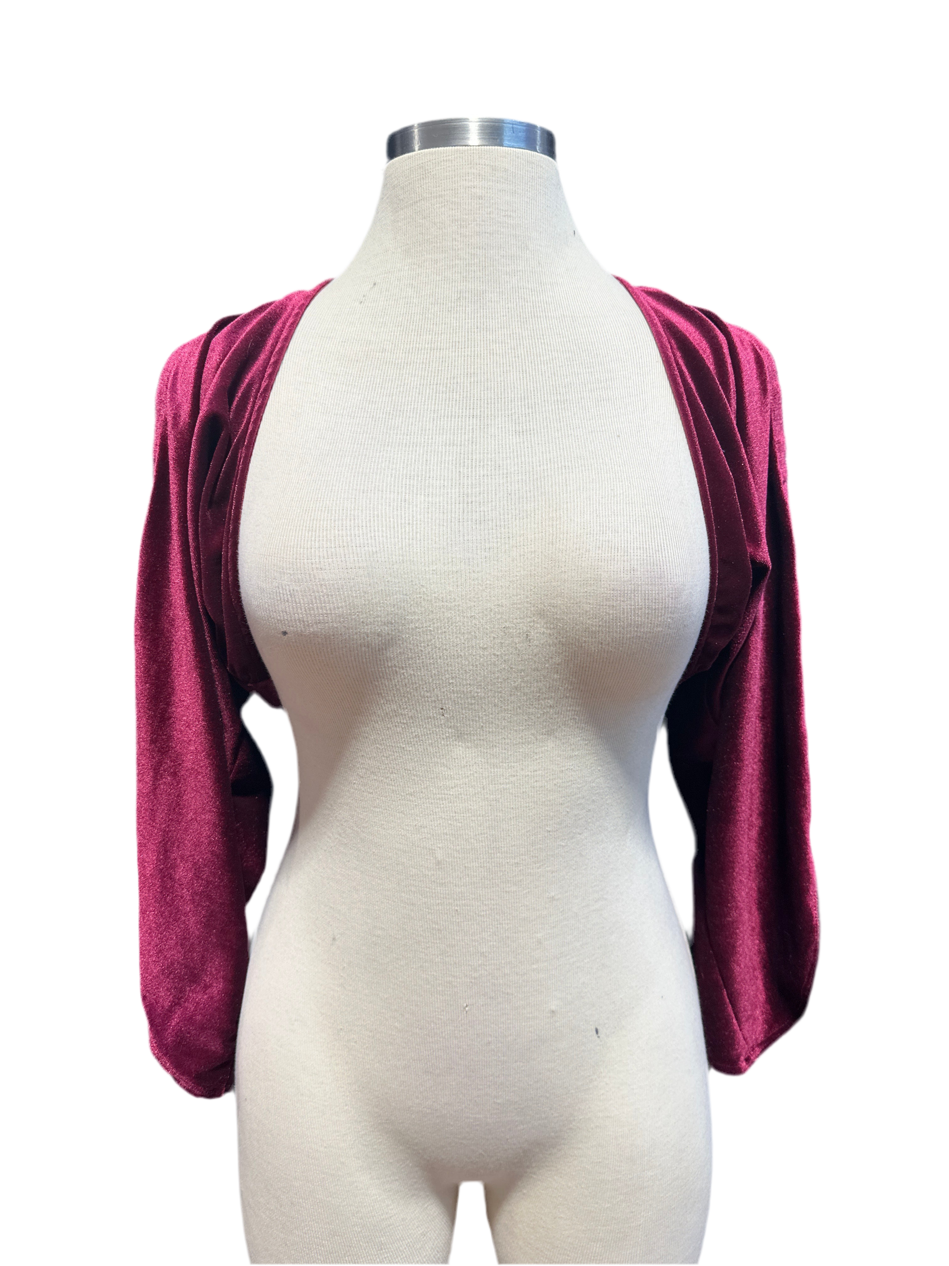 Vampire Shrug Plus Size Plum