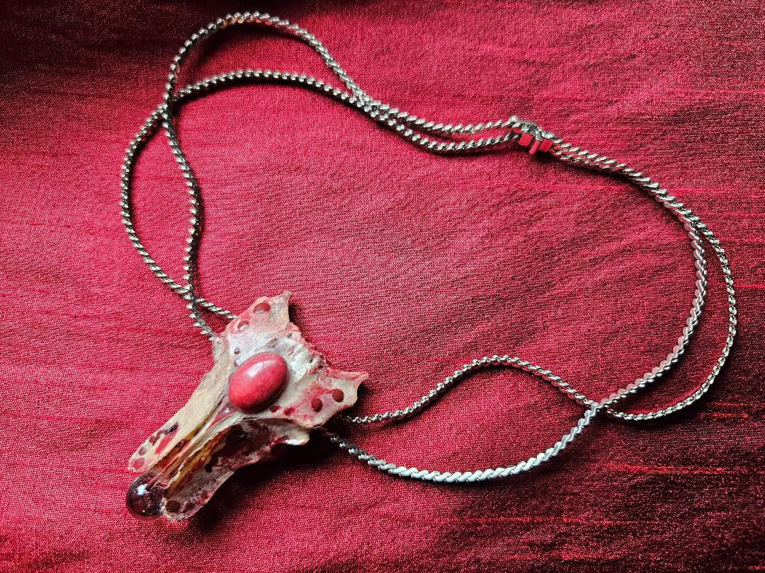 Fused In Fire Amulet Necklace By Bone A Fide Arts