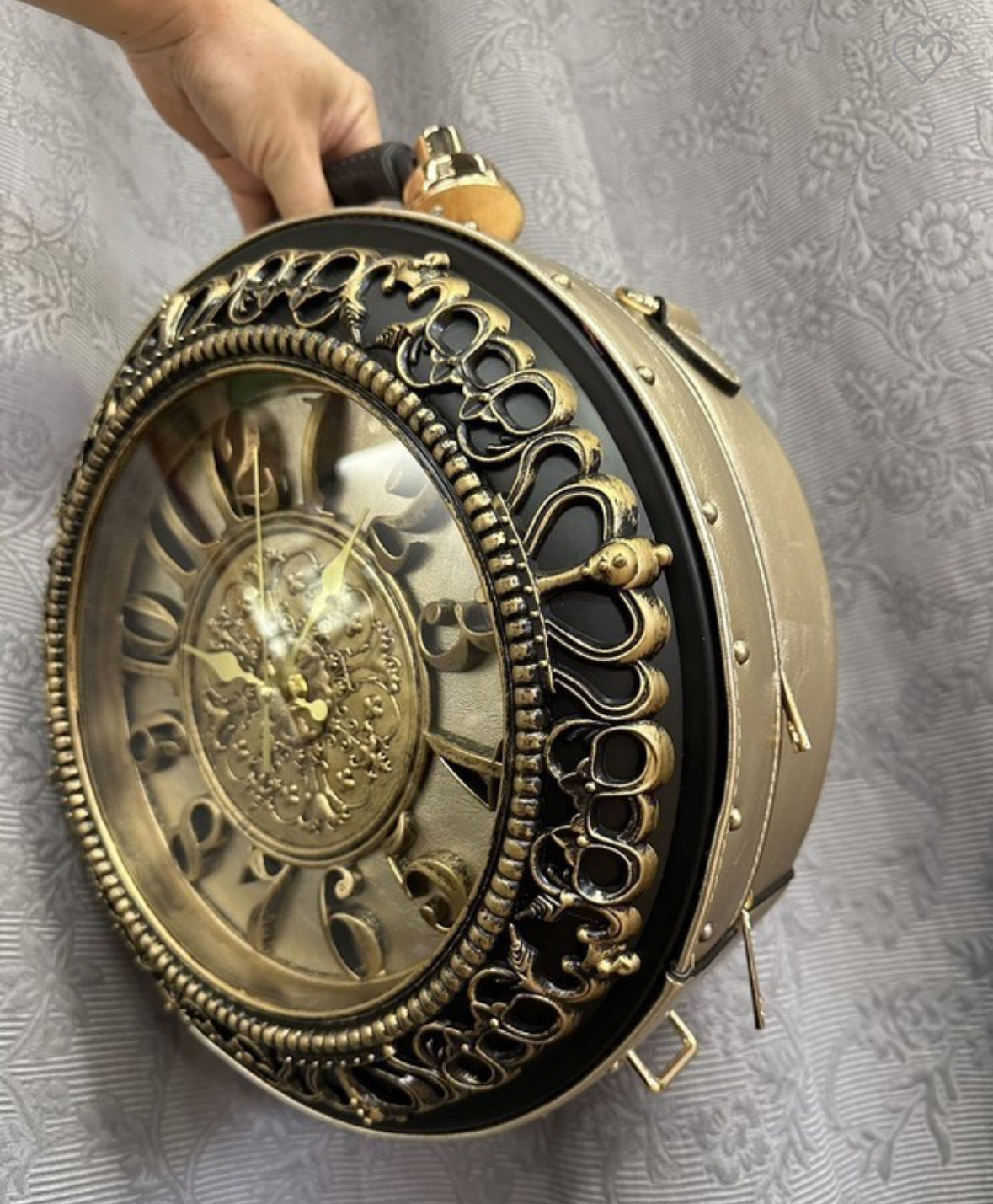 Vintage Clock Purse with Real Working Clock